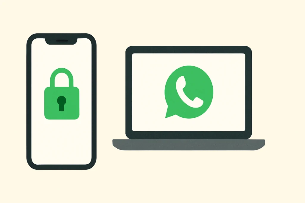 unlock link device whatsapp web